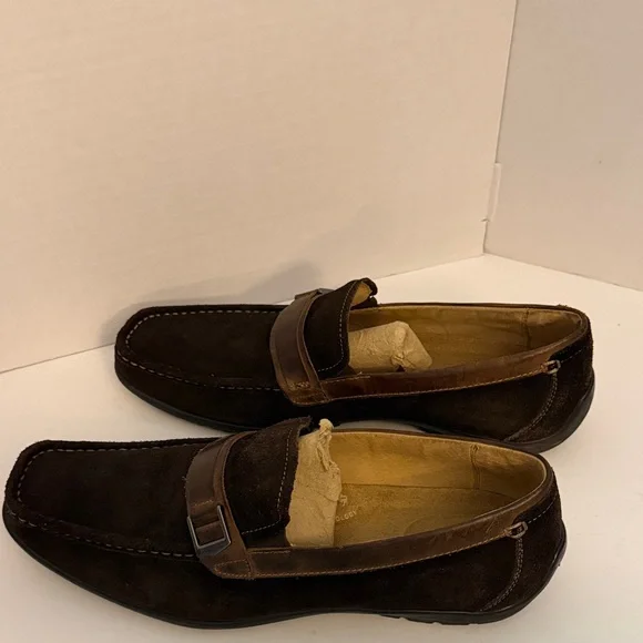 Florsheim Dark Brown Suede Leather Upper Slip-on Driving Loafer—-Men’s 12D - Picture 5 of 10